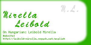mirella leibold business card